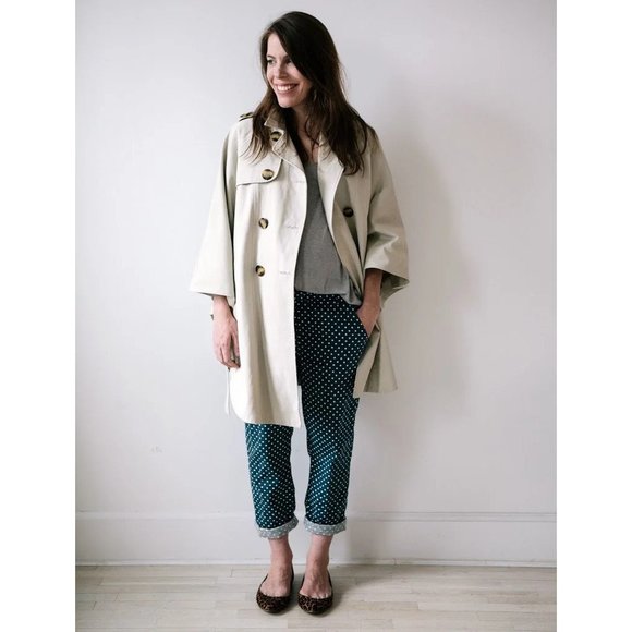 Hatch Collection The Cape trench swing jacket coat one size - Picture 5 of 12